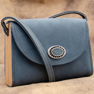 "Luise" - Ledertasche mit Holz